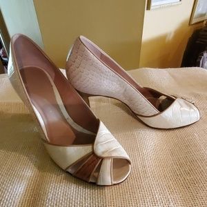 Antonio Melani peep toe heels